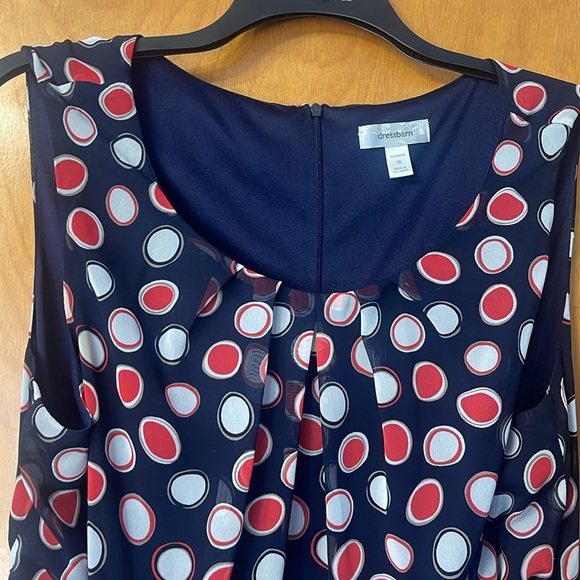 Dress Barn Polka Dot Dress Size 16 - Picture 3 of 5